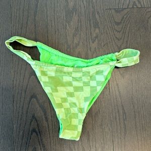 Blackbough Green Checkered Bikini Bottom